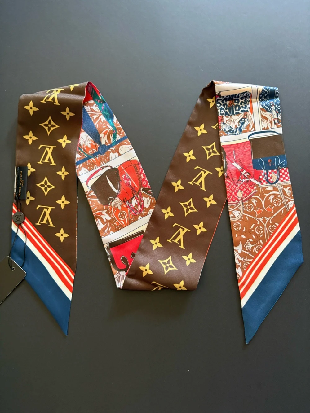 Fashion Long Silk Scarf Twilly